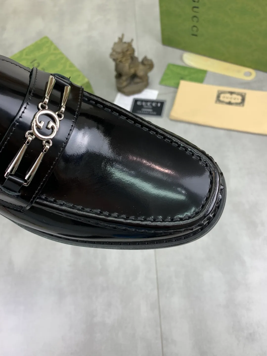Men's men's shoes 💰P480 [New style] Water-dyed cowhide 💰💎💎💎 [Gucci] GUCCI high-end men's formal business leather shoes, original order 1:1 authentic goods! Original imported high-end open-edge beaded calfskin, original metal buckle, imported first-layer cowhide lining for feet, original outsole, men's shoe size: 38-45, 4️⃣ colors available